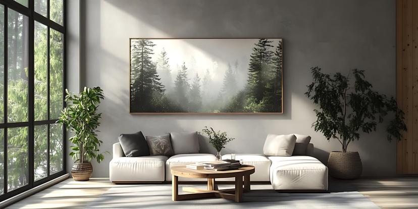 Картини на платно с природни пейзажи: кога и къде работят най-добре в интериора