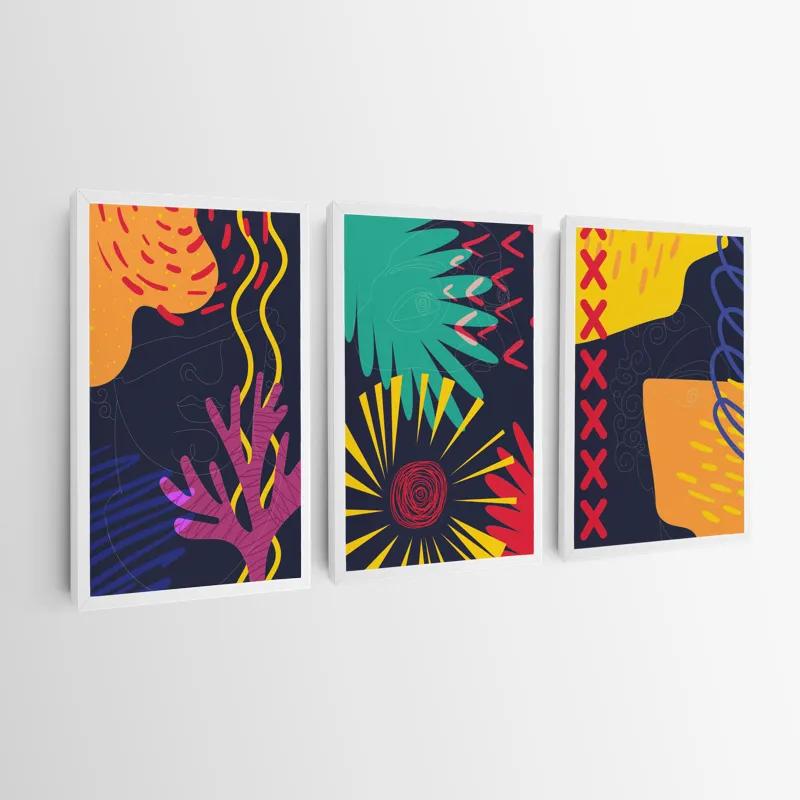 Картина на многоплатна основа Abstract Face mockup 0