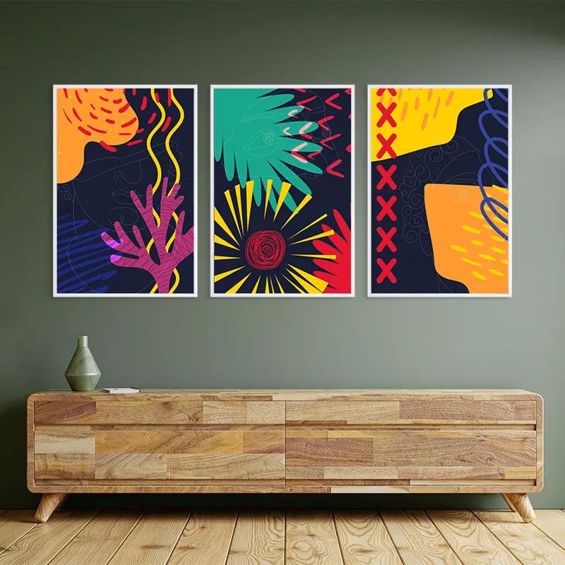 Картина на многоплатна основа Abstract Face mockup 2