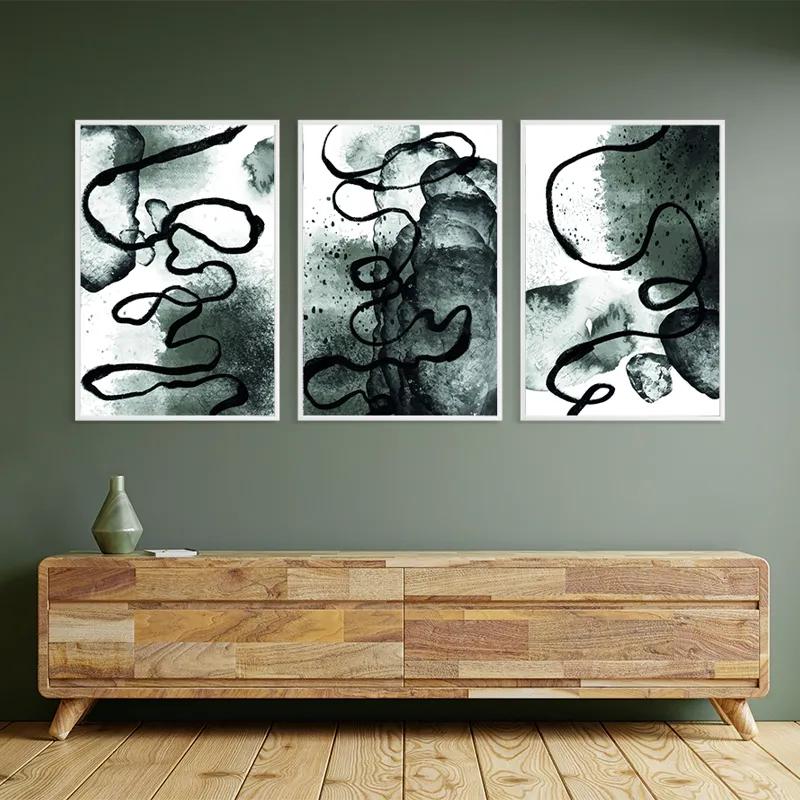 Картина на многоплатна основа Black Linesrt mockup 2