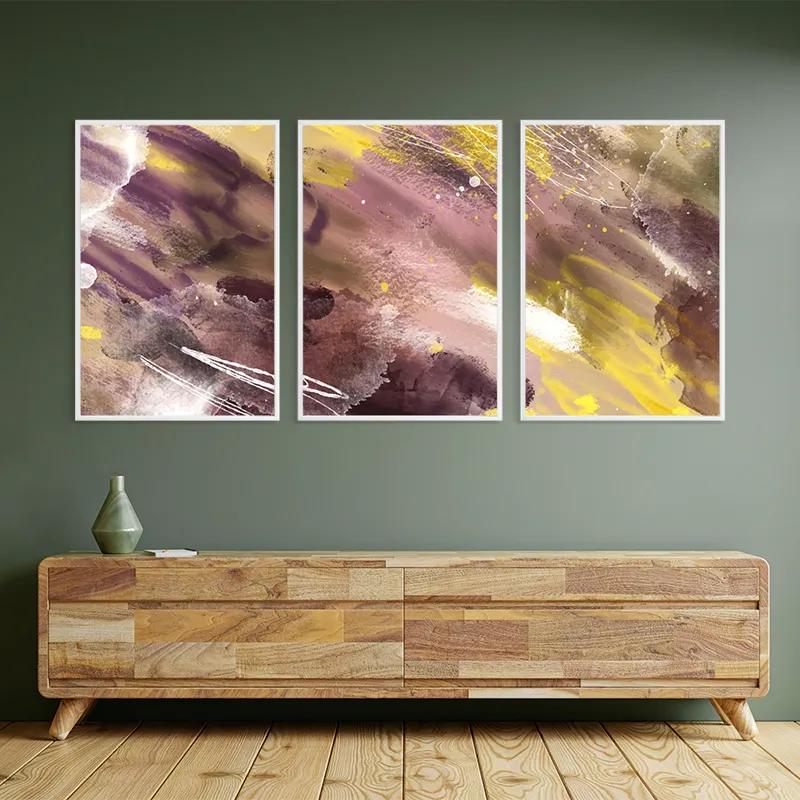 Картина на многоплатна основа Purple Set mockup 2