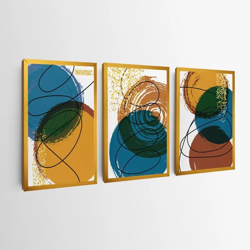 Картина на многоплатна основа Abstract Circles mockup 0