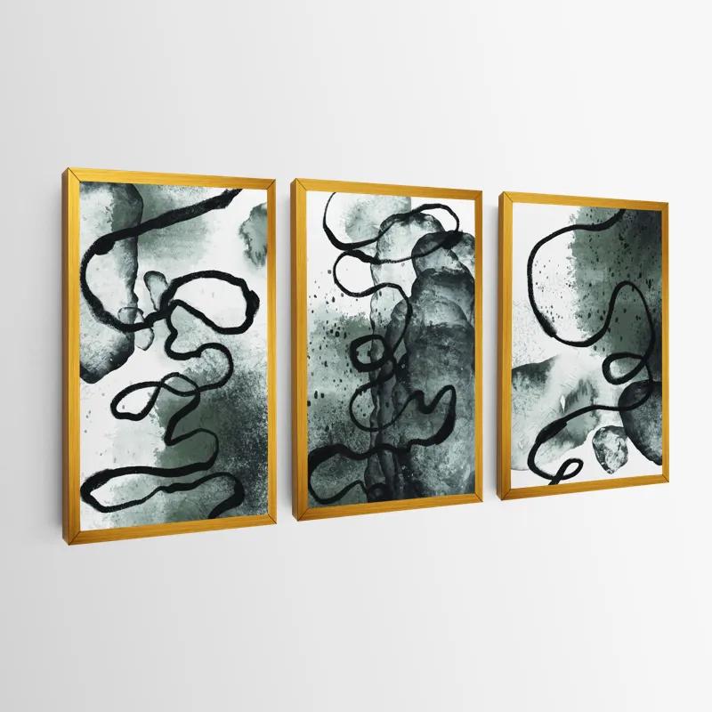 Картина на многоплатна основа Black Linesrt mockup 0