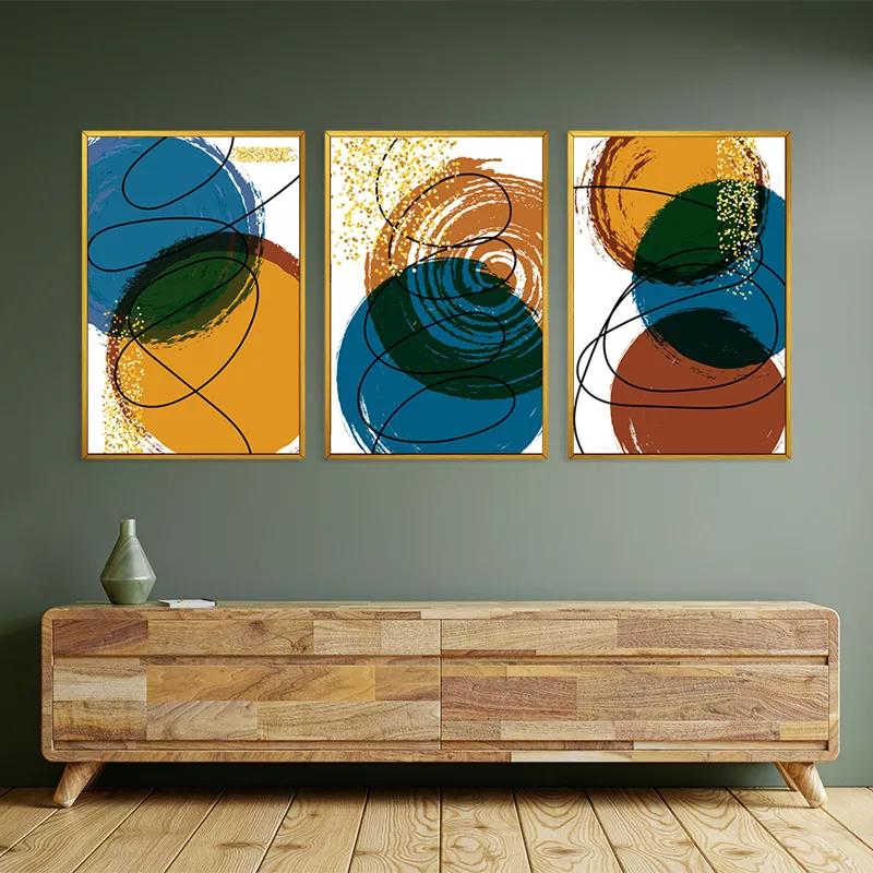 Картина на многоплатна основа Abstract Circles mockup 2