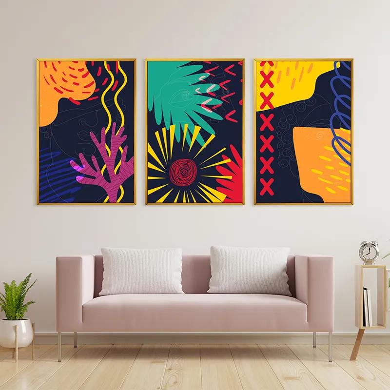 Картина на многоплатна основа Abstract Face mockup 3