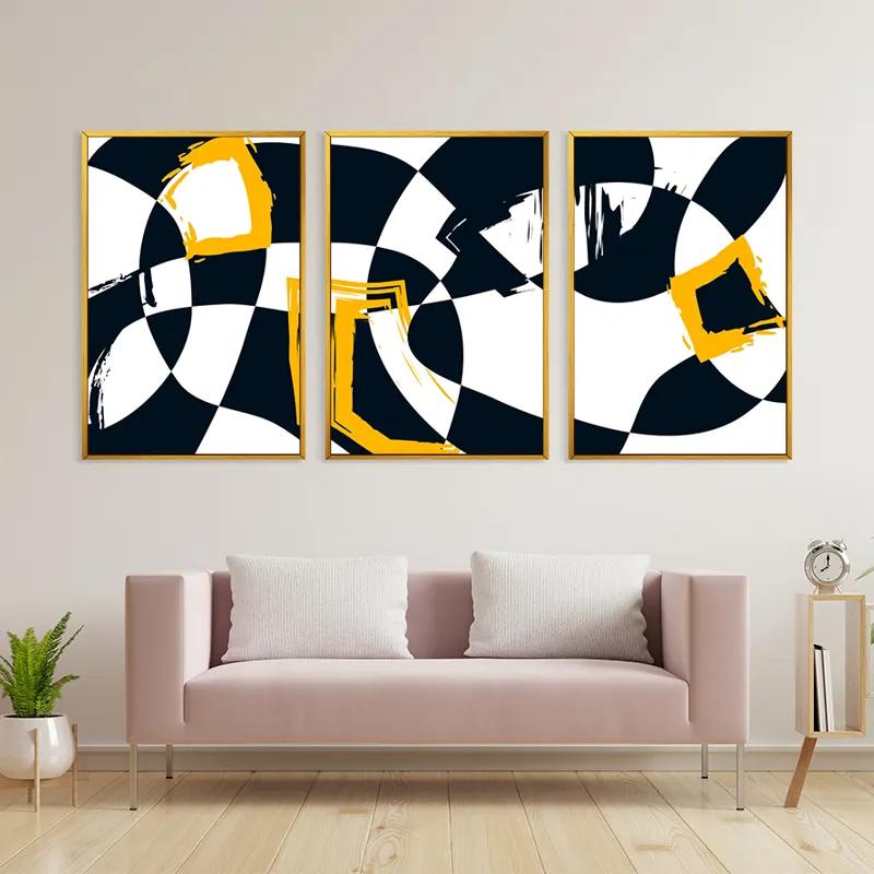 Картина на многоплатна основа Blacknd Whitert mockup 3