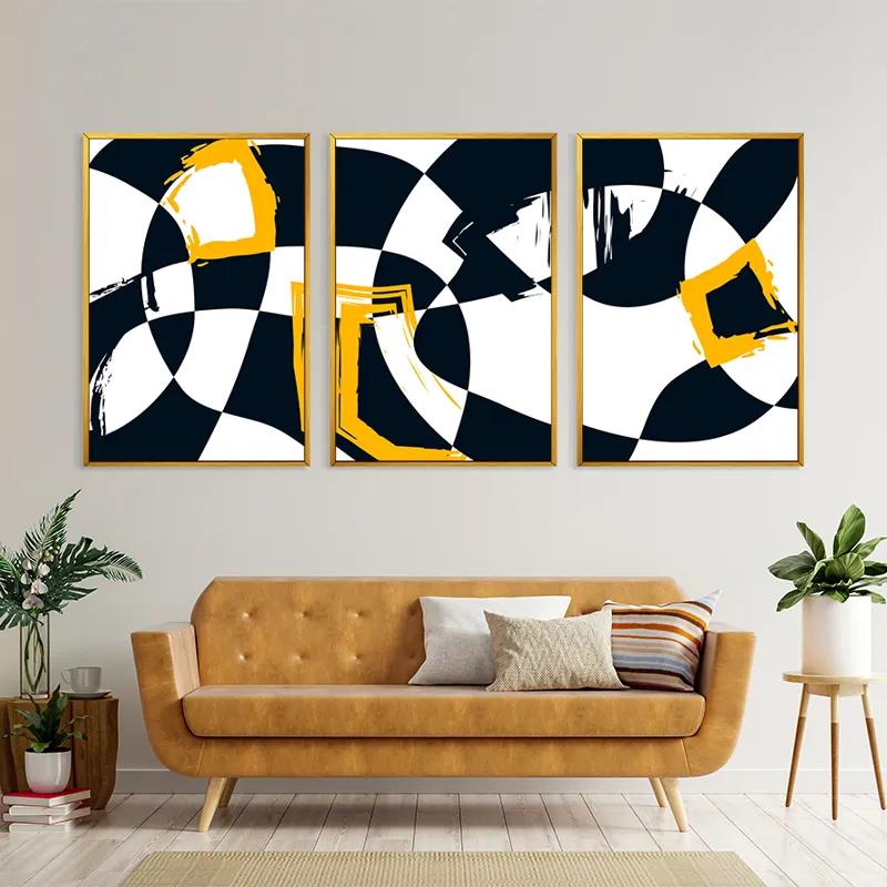 Картина на многоплатна основа Blacknd Whitert mockup 4