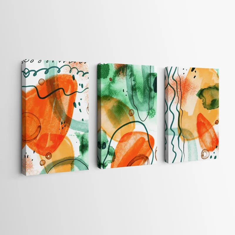 Orange Green Set mockup 0