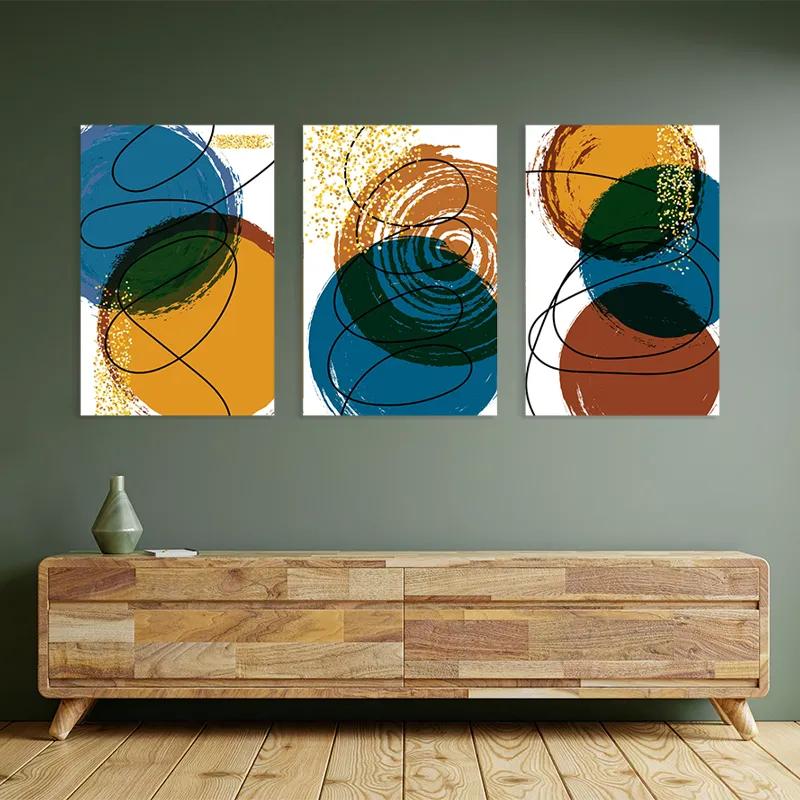 Картина на многоплатна основа Abstract Circles mockup 2