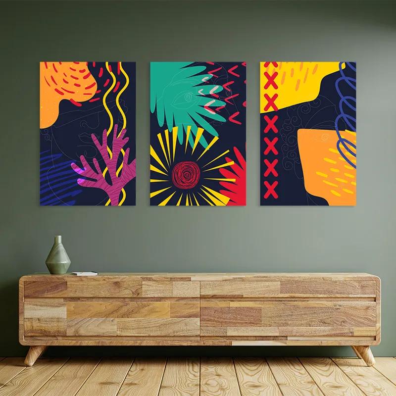 Картина на многоплатна основа Abstract Face mockup 2