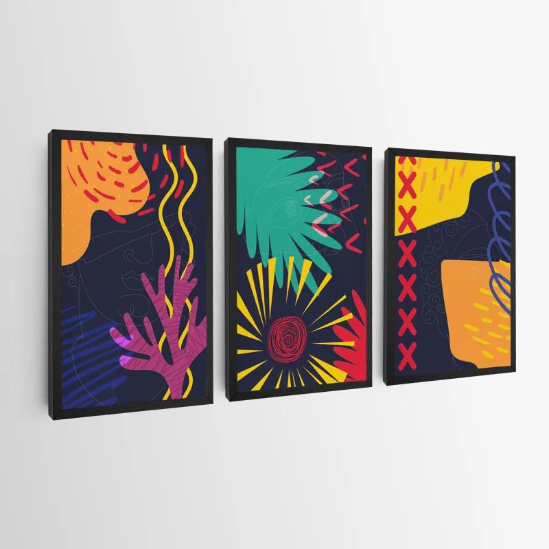 Картина на многоплатна основа Abstract Face mockup 0