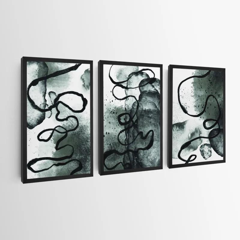 Картина на многоплатна основа Black Linesrt mockup 0