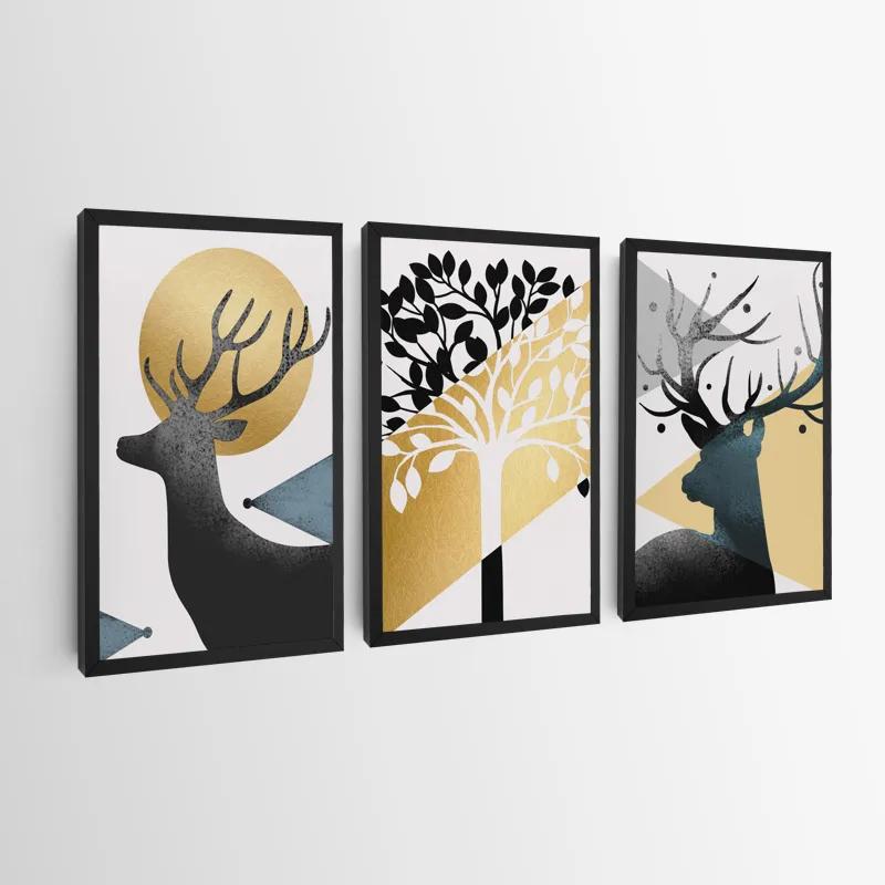 Картина на многоплатна основа Blacknd White Tree mockup 0
