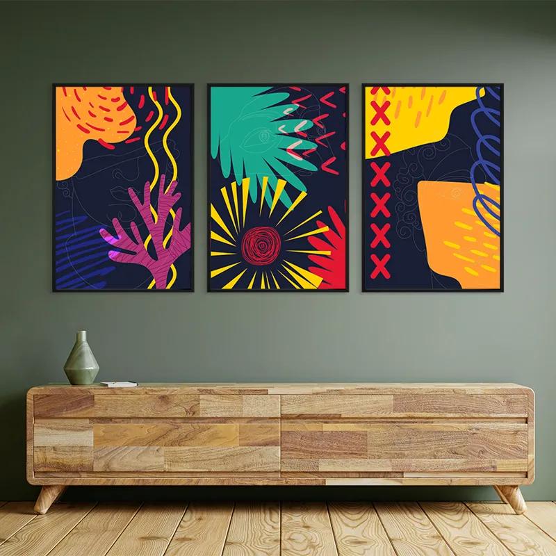 Картина на многоплатна основа Abstract Face mockup 2