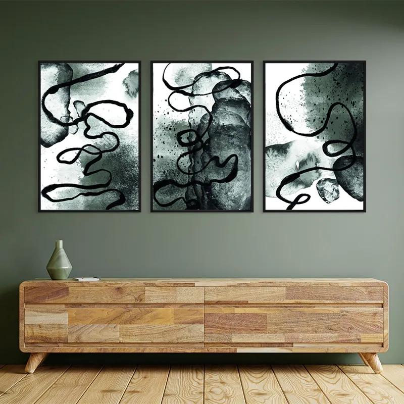 Картина на многоплатна основа Black Linesrt mockup 2