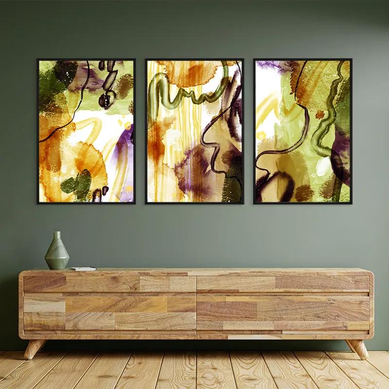 Картина на многоплатна основа Orange Purplert mockup 2