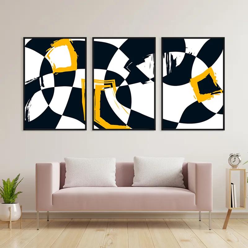 Картина на многоплатна основа Blacknd Whitert mockup 3