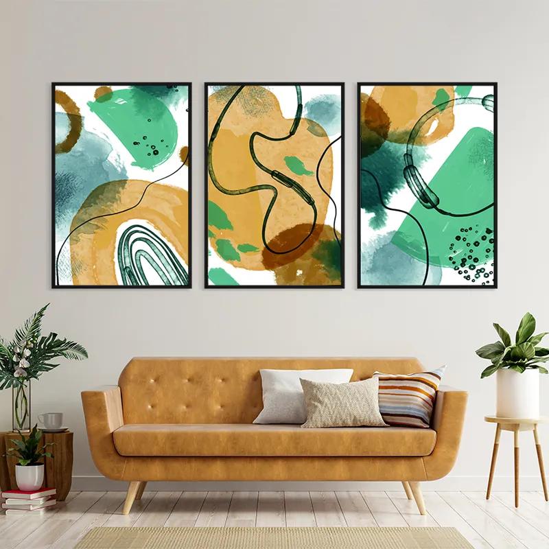 Картина на многоплатна основа Bluerown Set mockup 4