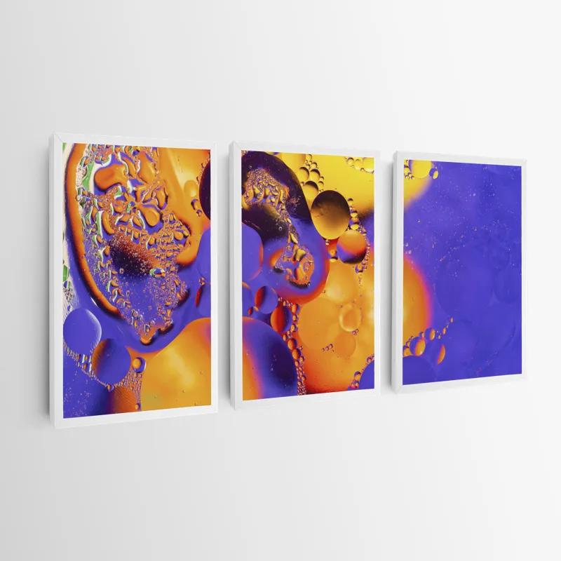 Картина на многоплатна основа Purple Orange Oil mockup 0