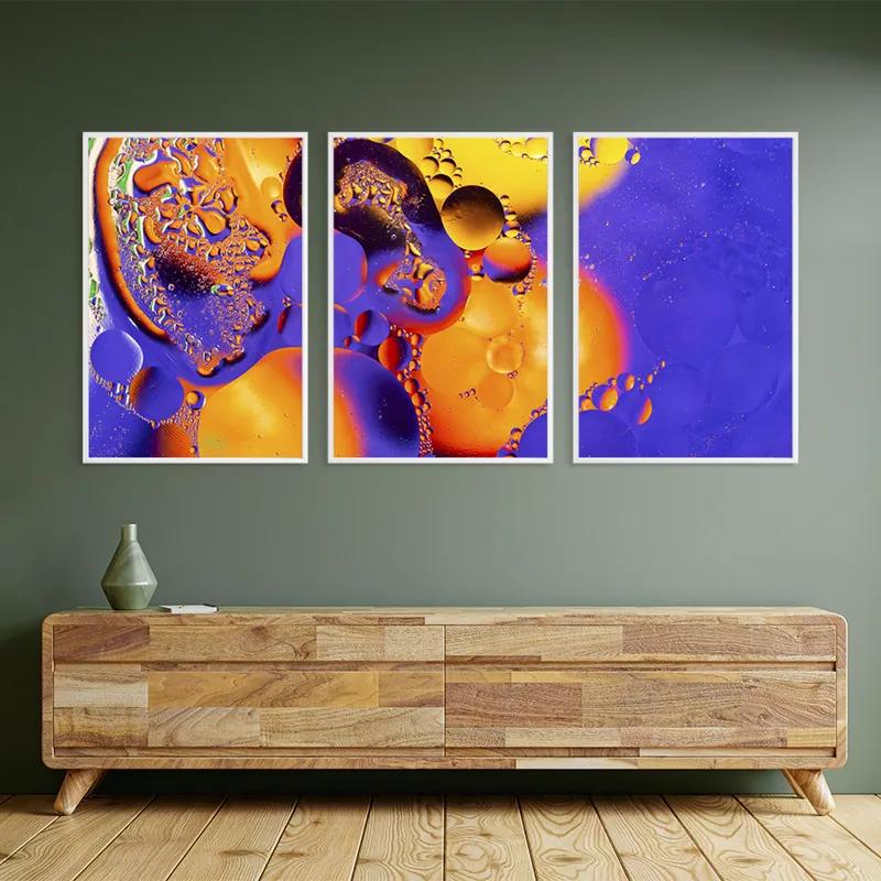 Картина на многоплатна основа Purple Orange Oil mockup 2