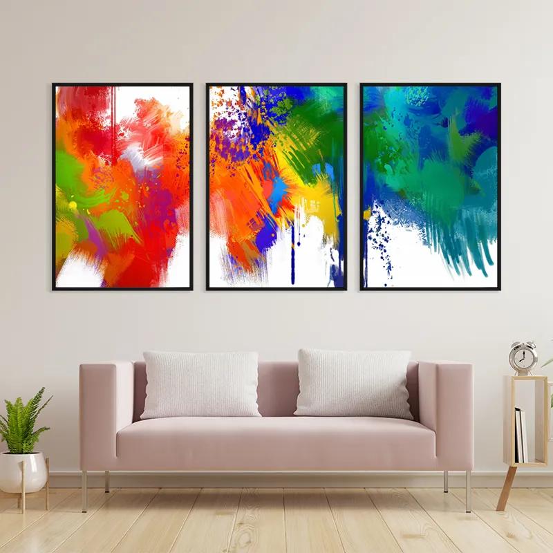 Картина на многоплатна основа Colorful Set mockup 3