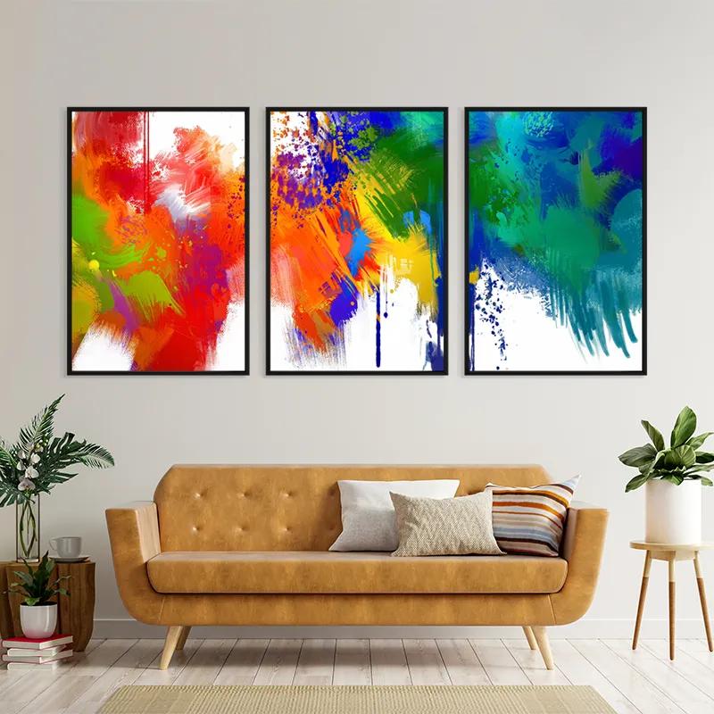 Картина на многоплатна основа Colorful Set mockup 4