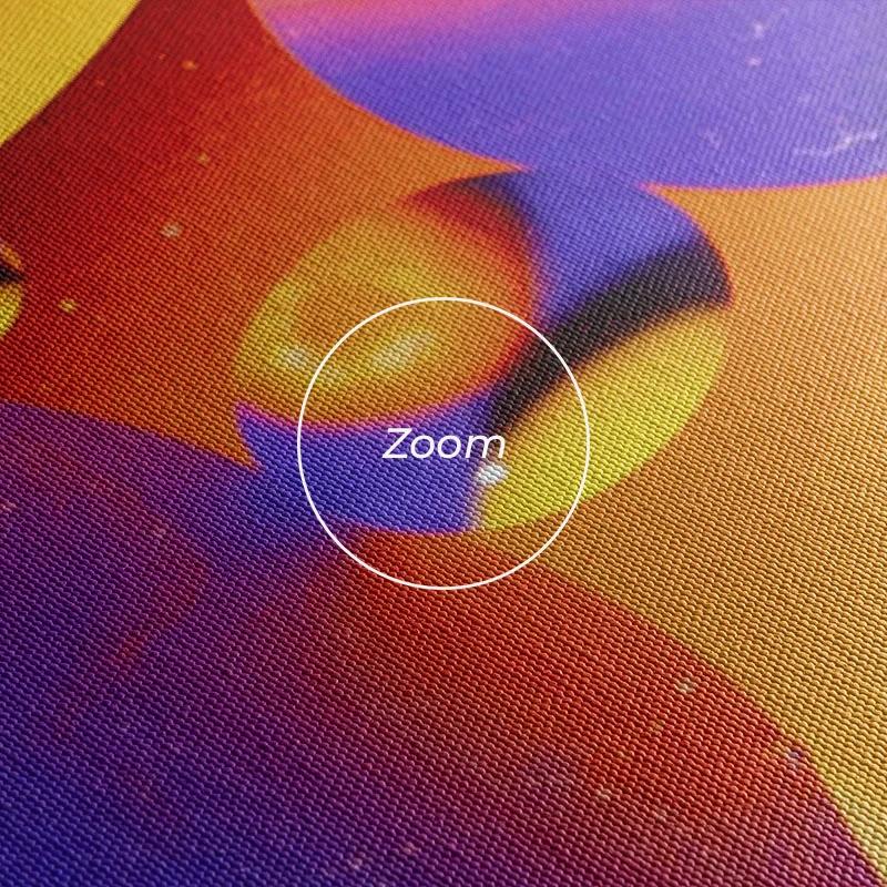 Картина на многоплатна основа Purple Orange Oil mockup 1