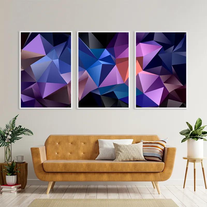 Картина на многоплатна основа Purple Shades mockup 4