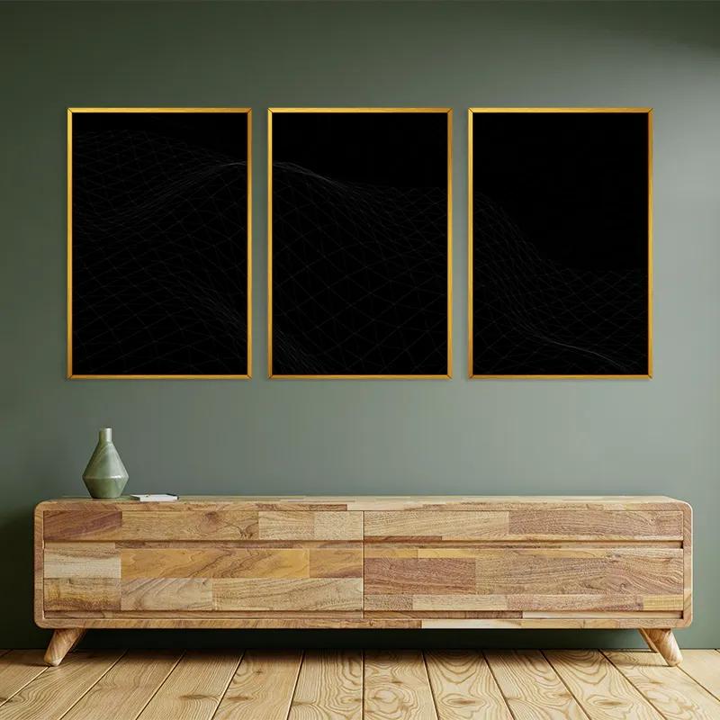 Картина на многоплатна основа Triangle Wave mockup 2