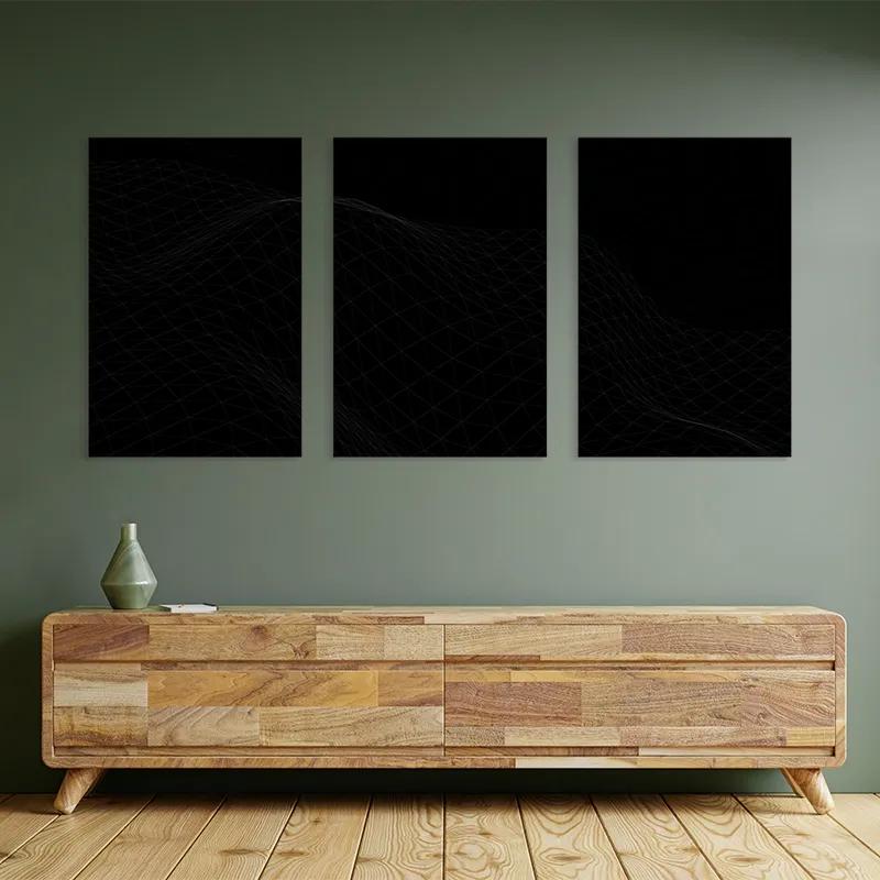 Картина на многоплатна основа Triangle Wave mockup 2