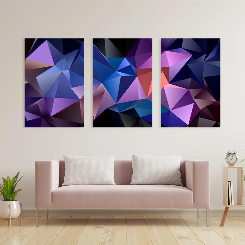 Картина на многоплатна основа Purple Shades mockup 3