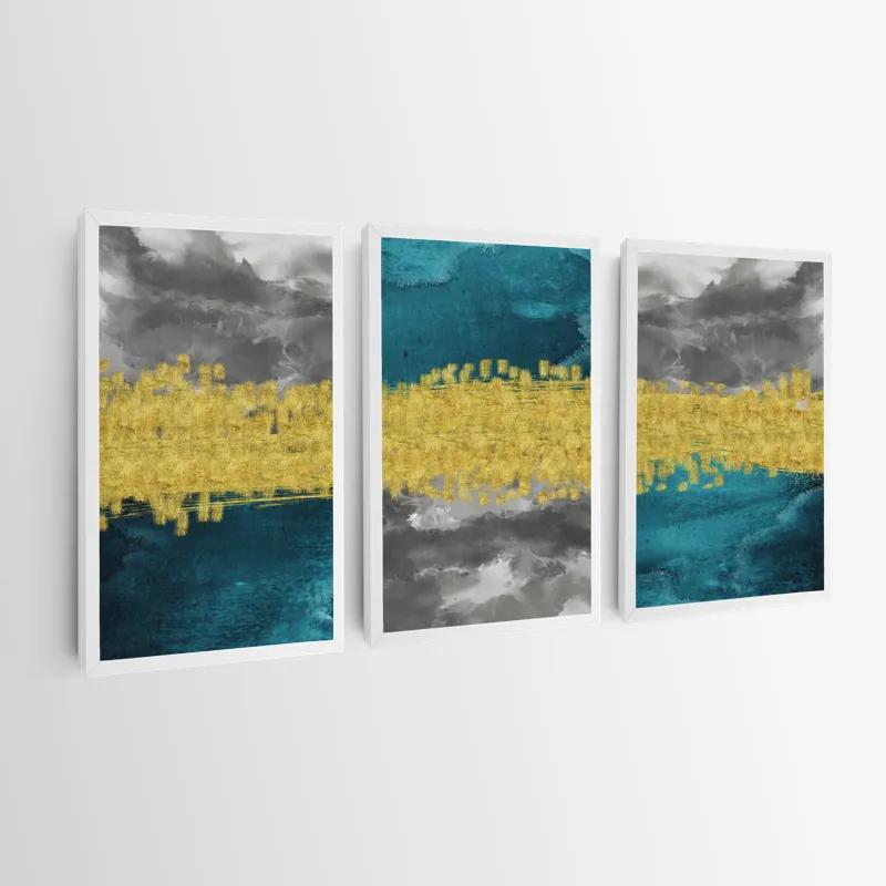 Картина на многоплатна основа Abstractluend Grey mockup 0