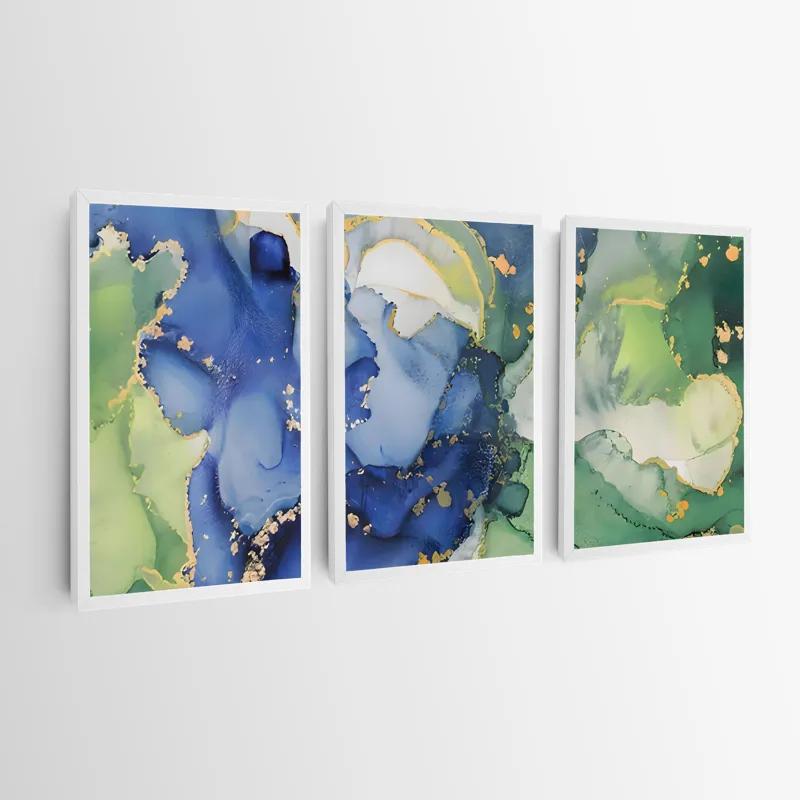 Картина на многоплатна основа Blue Green mockup 0