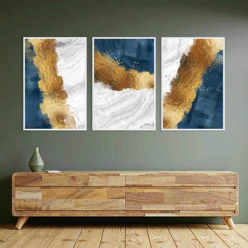 Картина на многоплатна основа Abstractluend White mockup 2