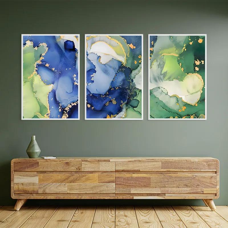 Картина на многоплатна основа Blue Green mockup 2