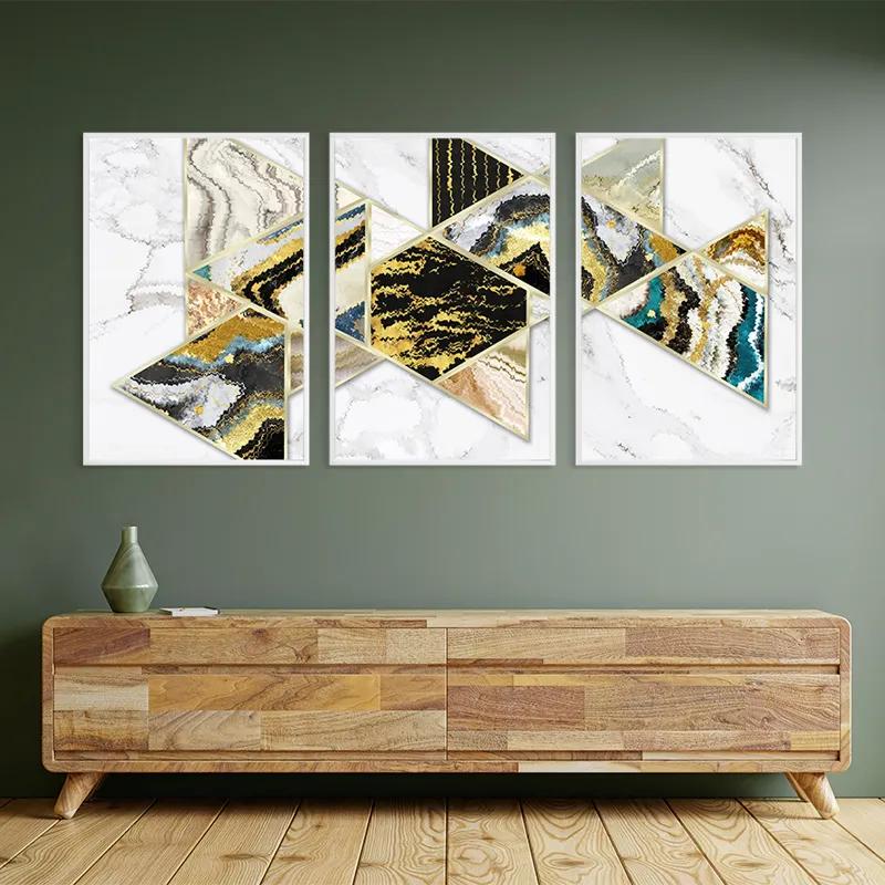 Картина на многоплатна основа Marble Shapes mockup 2