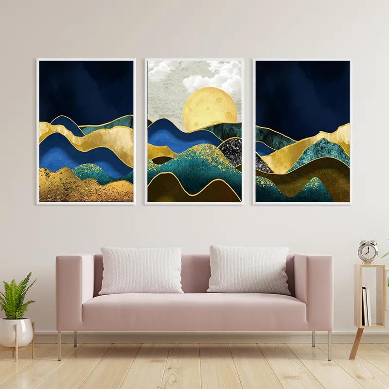 Картина на многоплатна основа Marble Mountains mockup 3