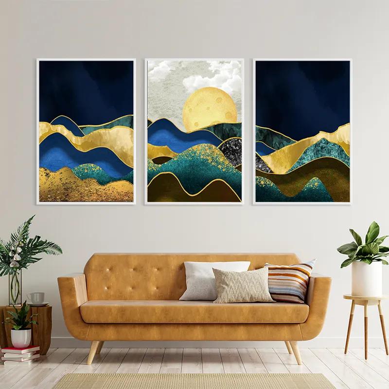 Картина на многоплатна основа Marble Mountains mockup 4