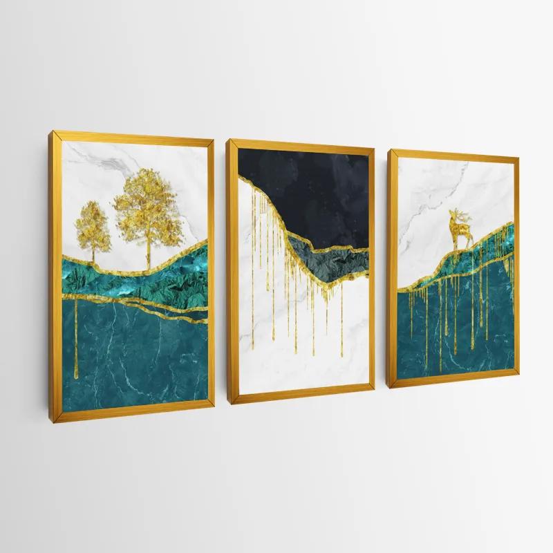 Картина на многоплатна основа Abstract Downhill mockup 0