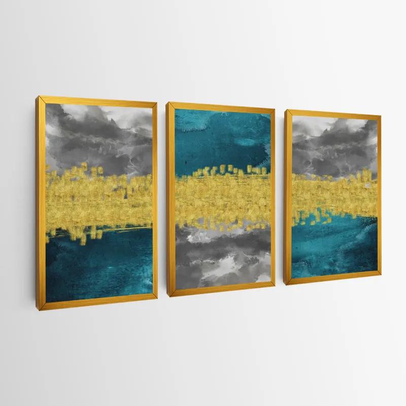 Картина на многоплатна основа Abstractluend Grey mockup 0