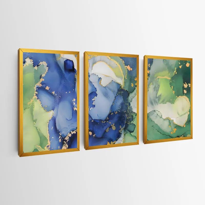 Картина на многоплатна основа Blue Green mockup 0