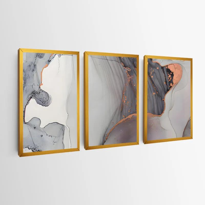 Картина на многоплатна основа Golden Pink mockup 0