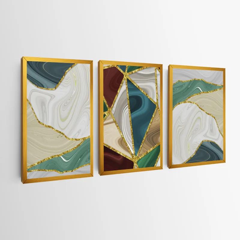 Картина на многоплатна основа Marble Waves mockup 0