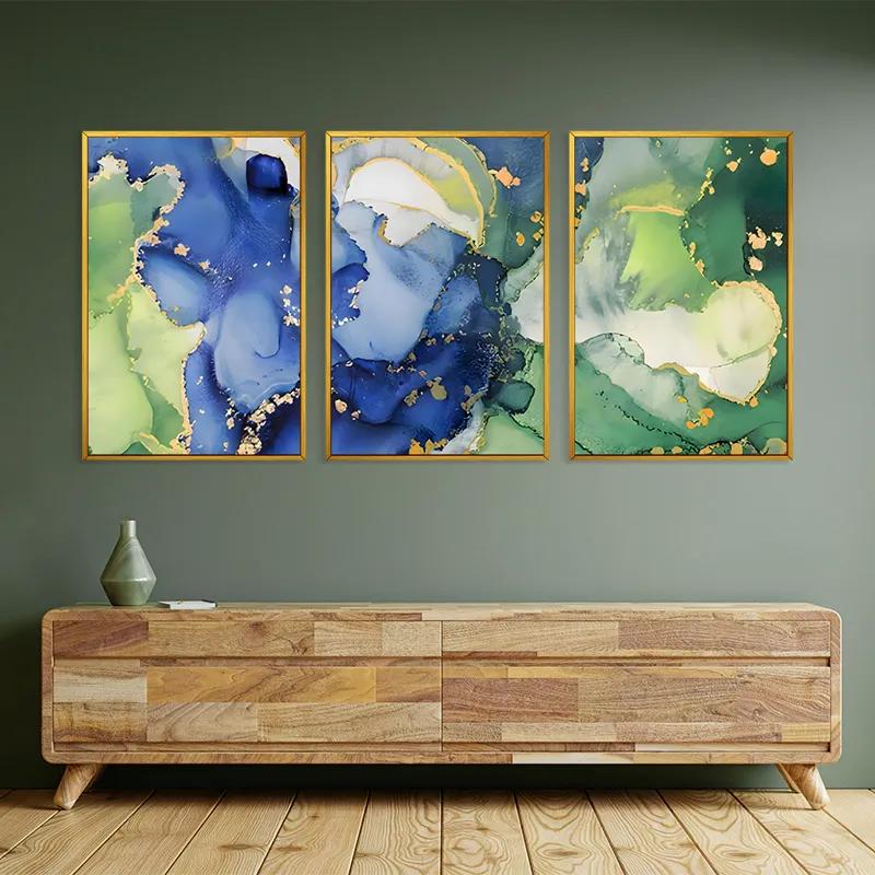 Картина на многоплатна основа Blue Green mockup 2