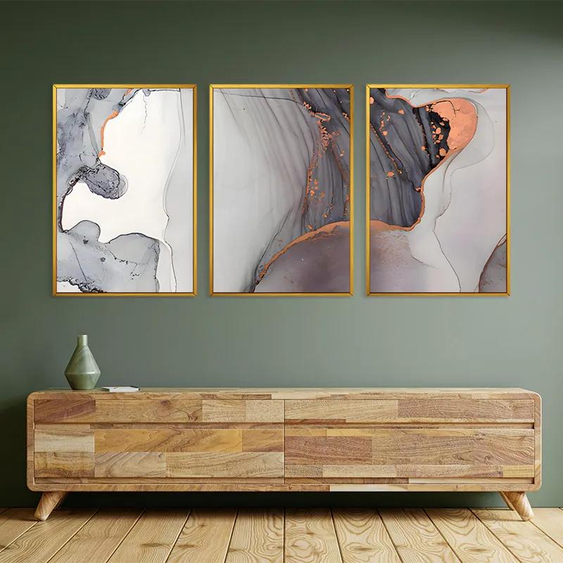 Картина на многоплатна основа Golden Pink mockup 2