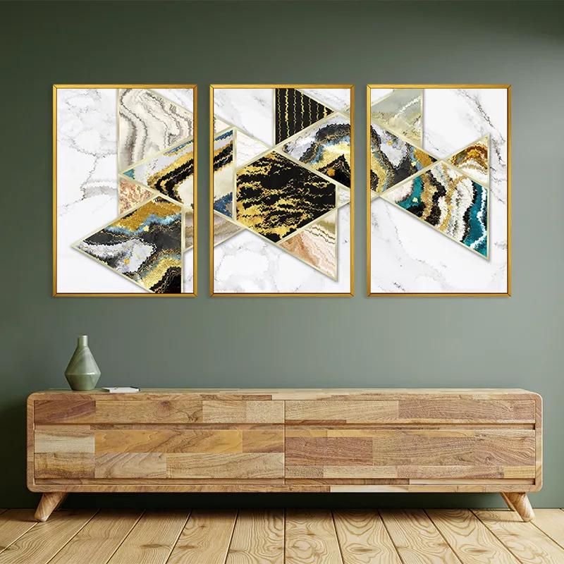 Картина на многоплатна основа Marble Shapes mockup 2