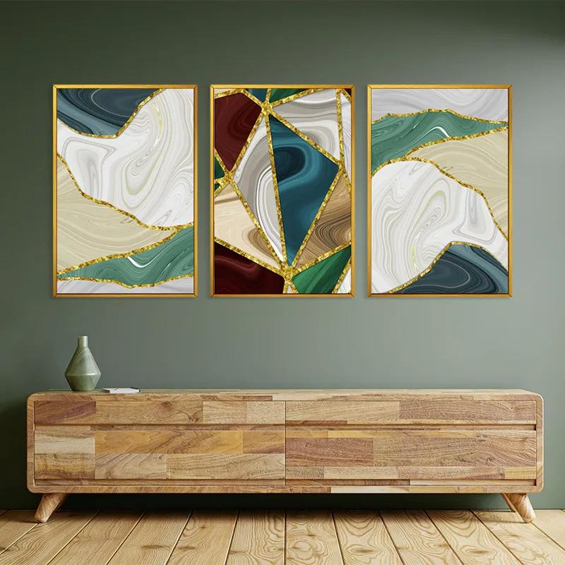 Картина на многоплатна основа Marble Waves mockup 2