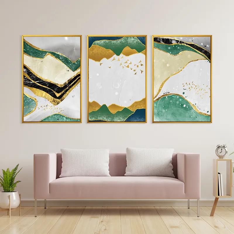 Картина на многоплатна основа Abstract Continent mockup 3