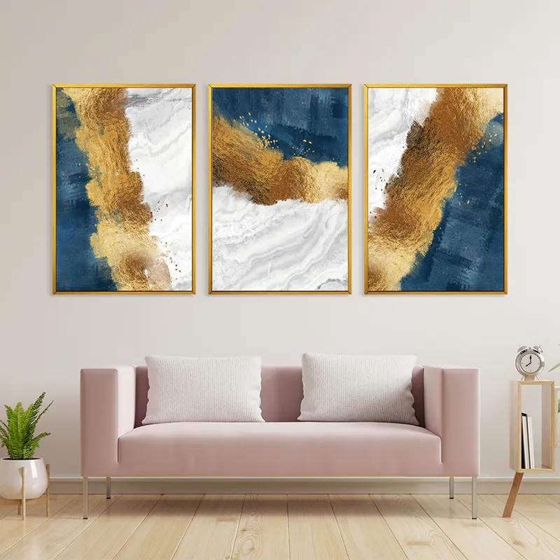 Картина на многоплатна основа Abstractluend White mockup 3