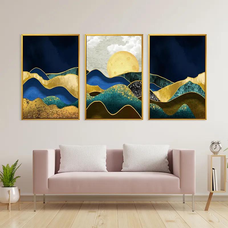 Картина на многоплатна основа Marble Mountains mockup 3